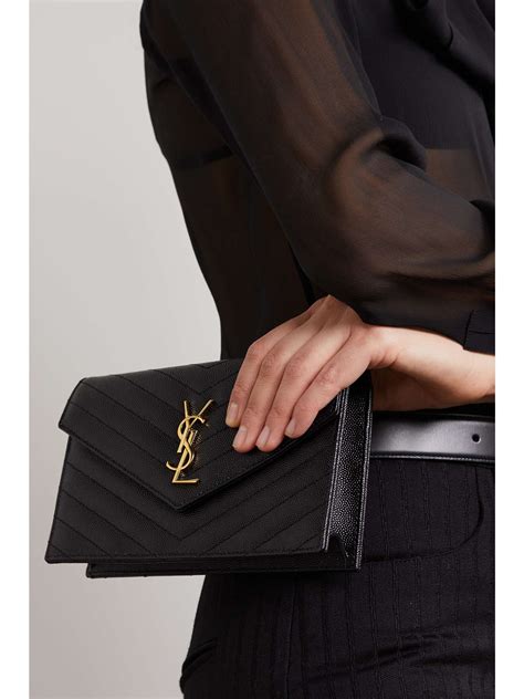 borsa ysl matelasse monogram|SAINT LAURENT Cassandre matelassé leather pouch .